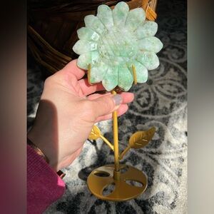 Phoenix flower with metal stand (a) | crystal